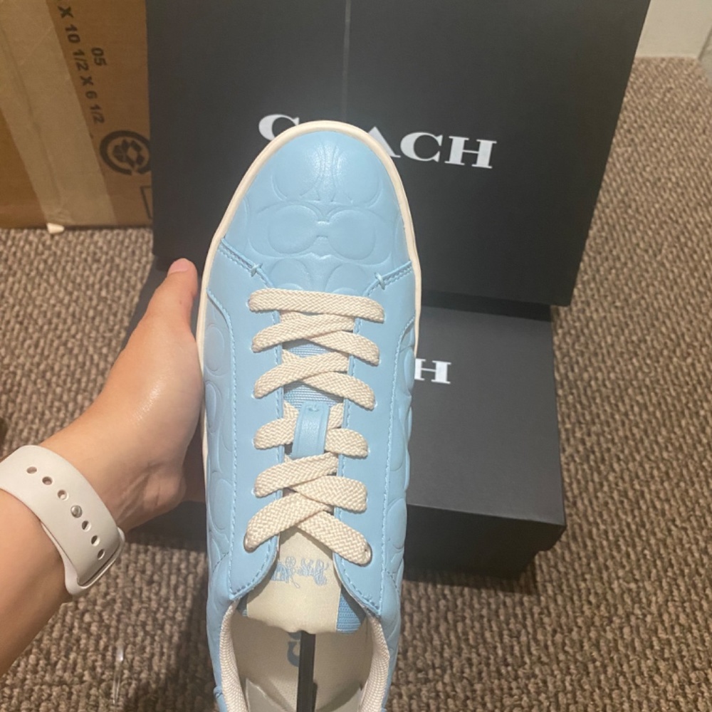 New Women’s Light blue Coach sneakers - Picture 6 of 6